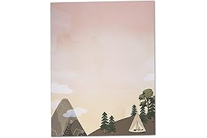 Camp on the Mountainside Stationary Paper: The Epitome of Camping Epiphanies