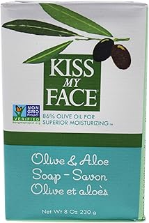 Kiss My Face Jabón en barra de oliva y aloe u...