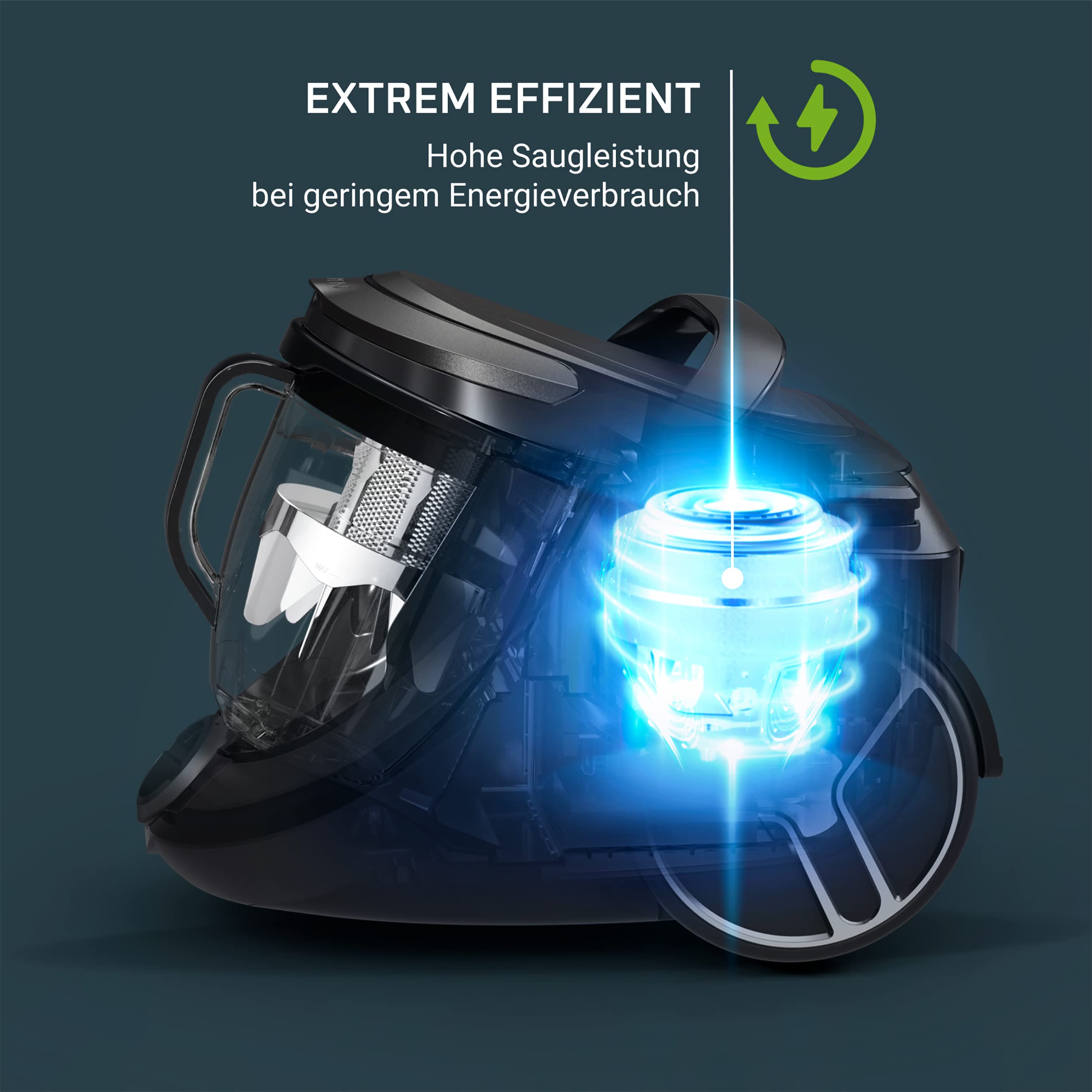 Rowenta Silence Force Cyclonic Effitech beutelloser Bodenstaubsauger, Home und Car, hohe Saugkraft, niedriger Energieverbrauch, HEPA-Filterung, XXL-Fassungsvermögen, Schwarz-Roségold, RO7954