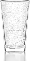 Vista 8 de Well Told Vaso de pinta grabado con mapa de Columbus Ohio, regalo de cerveza grabada (16 onzas, transparente) Pinta de mapa de la ciudad