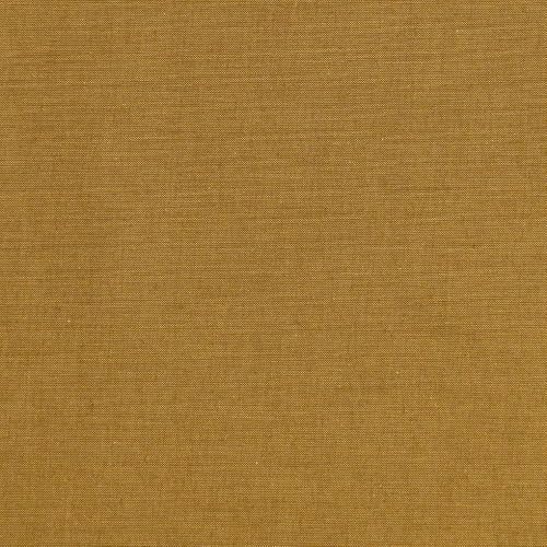Tilda Chambray 100% Cotton Fabric - Oeko-TEX - Gold Plain Design Bag Making Fabric - 1.125m Wide - metre roll
