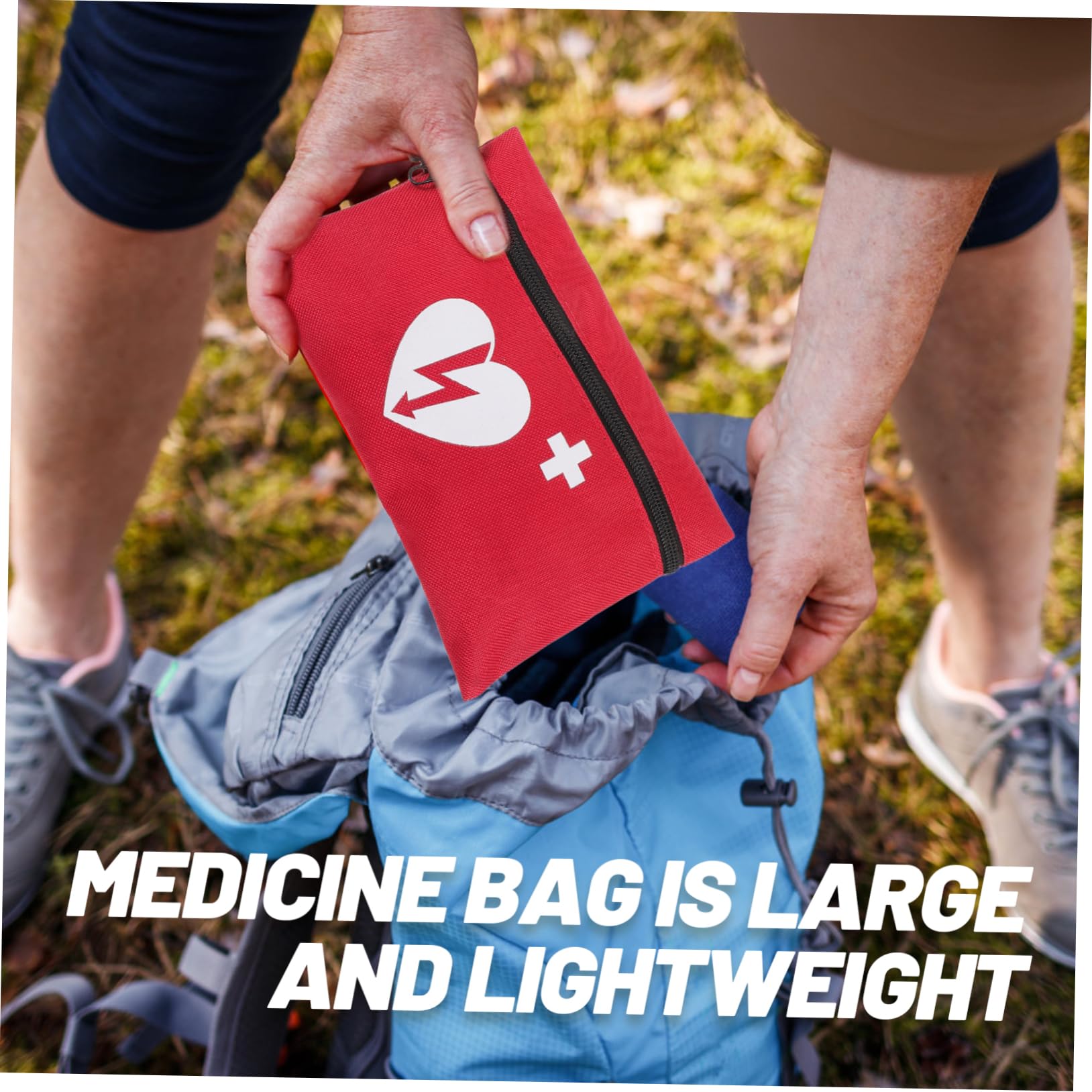 SHINEOFI 5 Piezas Mochila Con Hebilla Para Supervivencia Al Aire y Kit De Emergencia De Primeros Auxilios Para Prevención De Epidemias Bolsa De Medicina Al Aire Largo Paño