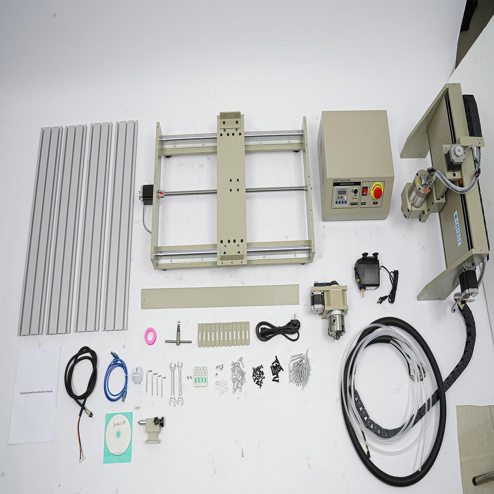 Macchina per incisione laser, 1500 W, 1500 mm/min, incisione laser, 60 x 39 x 12 cm, area di incisione laser, per metallo, legno, vetro, acrilico