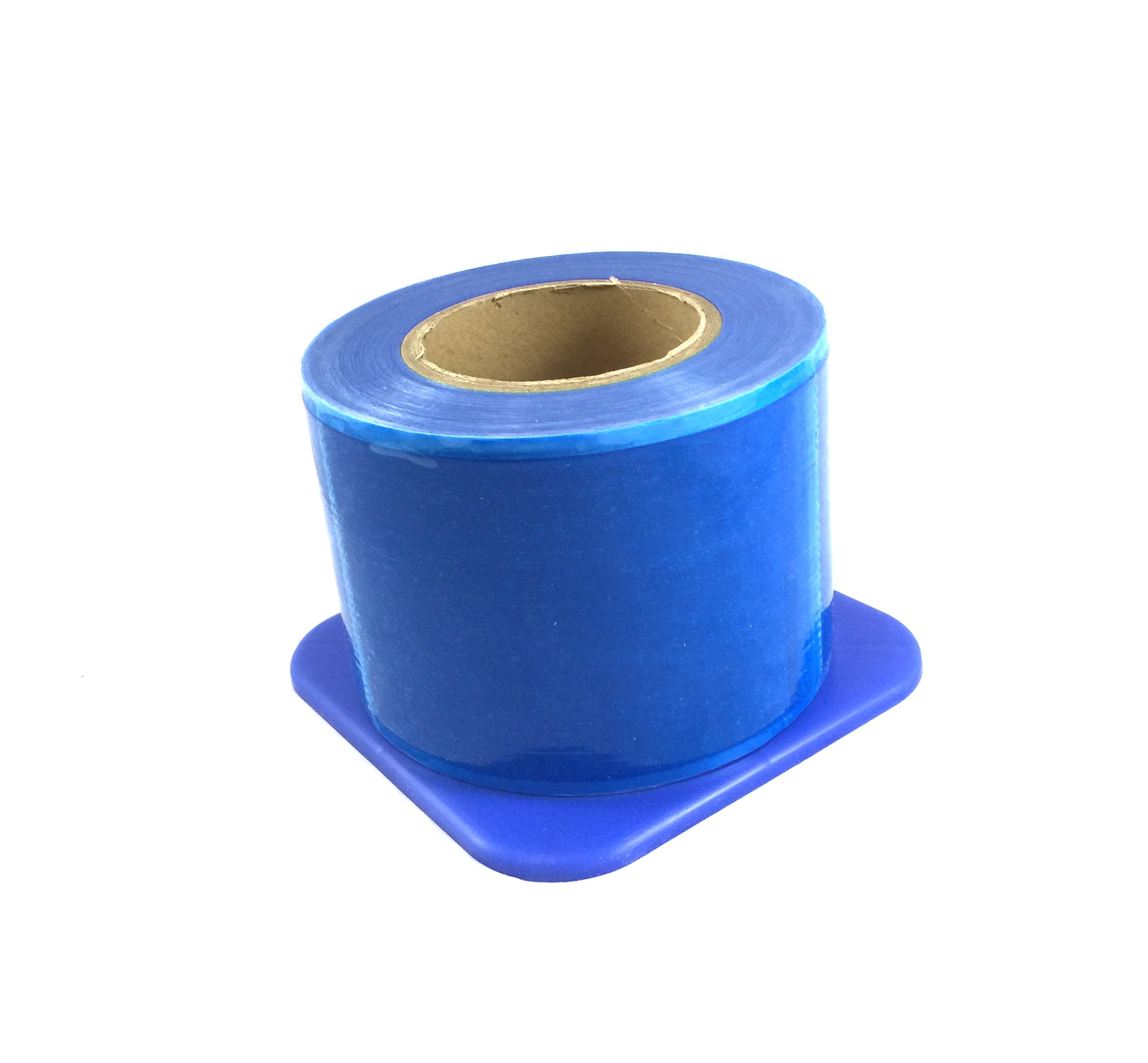 House Brand Quality Blue Barrier Film with Dispenser (1200 Sheets)