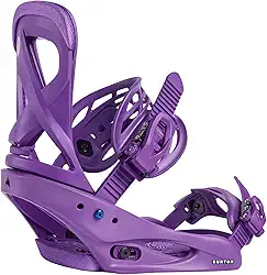 Burton Fixações de Snowboard Scribe Re:Flex para Mulheres, Roxo Imperial, M