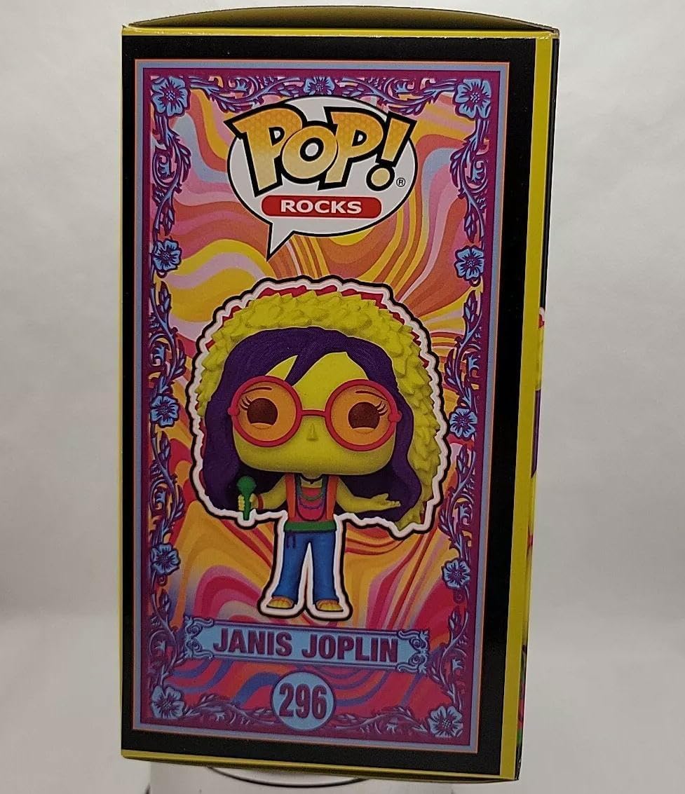 Funko Pop! Janis Joplin (Blacklight) Shop x Fun on The Run 2023 Exclusive - Image 7