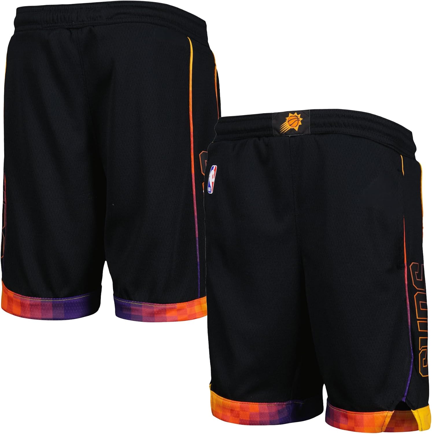 Phoenix Suns NBA Kids Youth 8-20 Black Statement Edition On-Court Swingman Performance Shorts
