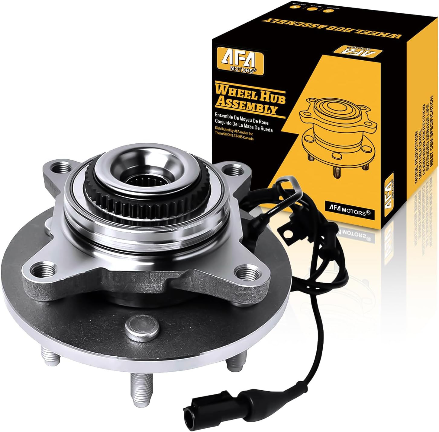 515079 4WD Front Wheel Bearing Hub Assembly for Ford F150 2004-2008, 2003-2006 Ford Expedition Lincoln Navigator Hub Assembly 6 Lug w/ABS
