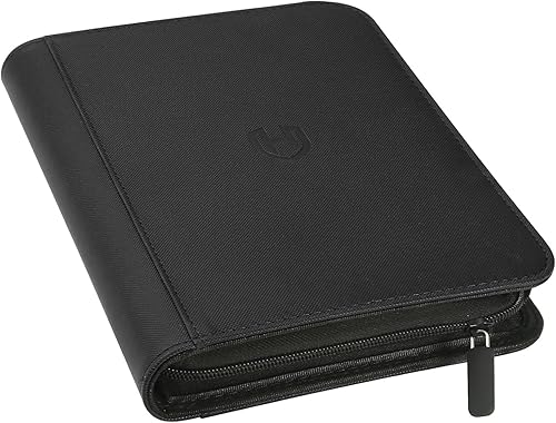 Miniatura 13 de Carpeta de Tarjetas de 4 Bolsillos con Cremallera, Libro Portatarjetas de 288 Bolsillos, Carpeta con Cremallera de Cubierta de PU Premium, Carpeta