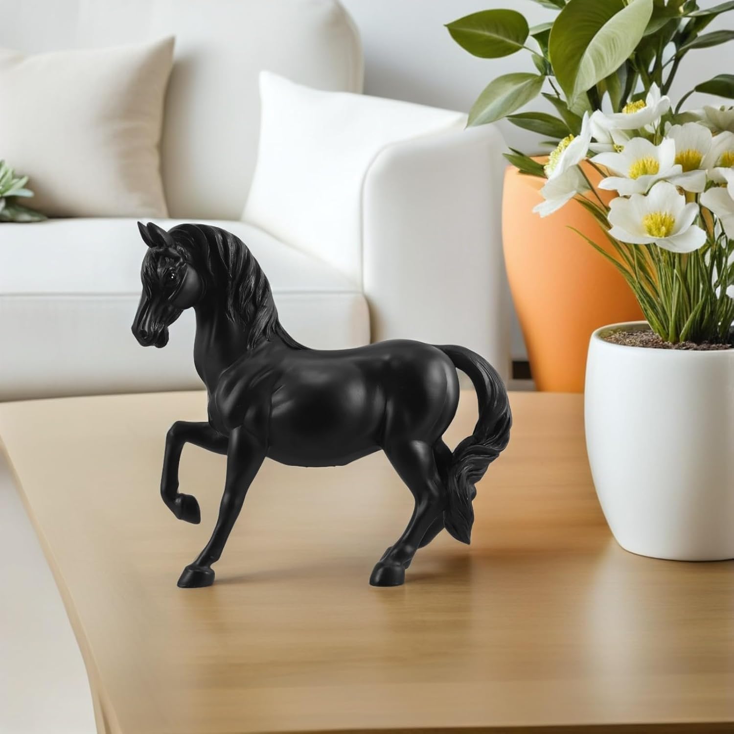 Year of The Horse Piggy Bank Resin Coin Saving Jar Artistic Money Bank Chinese Zodiac 2026 Money Storage for New Year Celebration and Home Décor