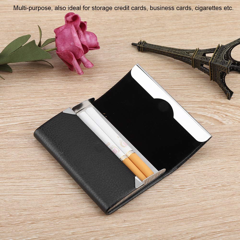 Amazon.com: Gavigain Cigarette Case Card Holder, Fashion PU Leather Card  Holder Cigarettes Storage Accessories,Card Holder for Credit Cards, Business  Cards, and Cigarettes (Black) : Health & Household