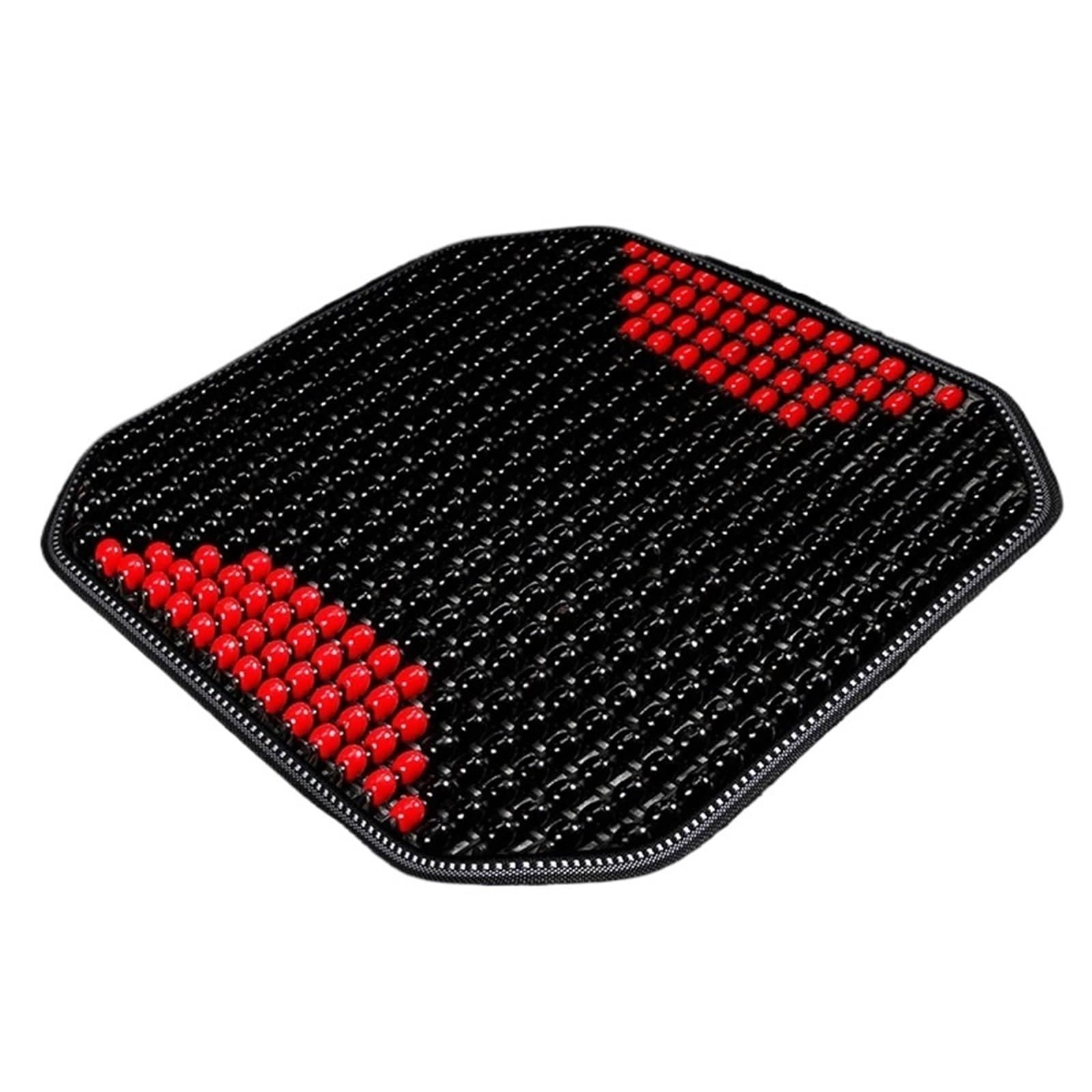 EGwvdgmb Gel Cooling Car Seat Cushion, Summer Wooden Beads Cooling Car Seat Cushion Multicolor(Red)