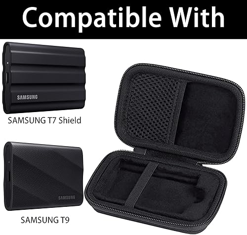 Miniatura 10 de co2CREA Reemplazo de funda rígida para Samsung T7 Shield unidad portátil de estado sólido (funda beige)