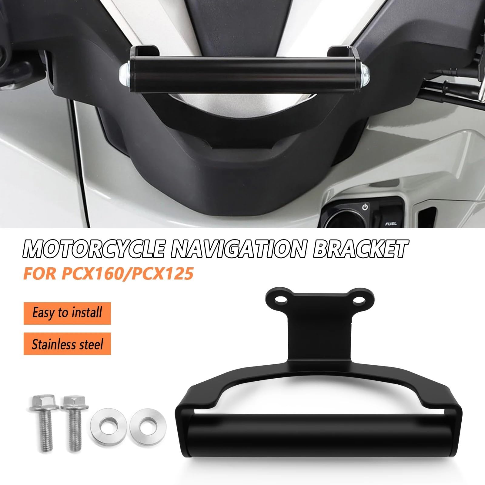 Uchwyt do nawigacji GPS uchwyt Pasuje do motocykli PCX 125 160 2025 Uchwyt na telefon komórkowy i nawigację GPS