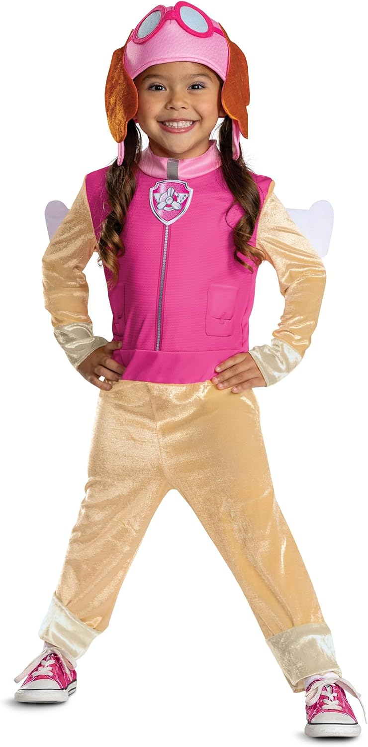 Paw Patrol Skye Toddler Costume, Official Paw Patrol Skye Costume Outfit with Headpiece