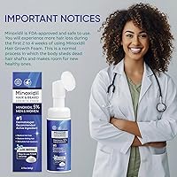 Vista 7 de Espuma de Minoxidil 5% para Hombres y Mujeres, Espuma de Minoxidil 5% para Hombres, Minoxidil para el Crecimiento del Cabello de Mujeres (60ML)