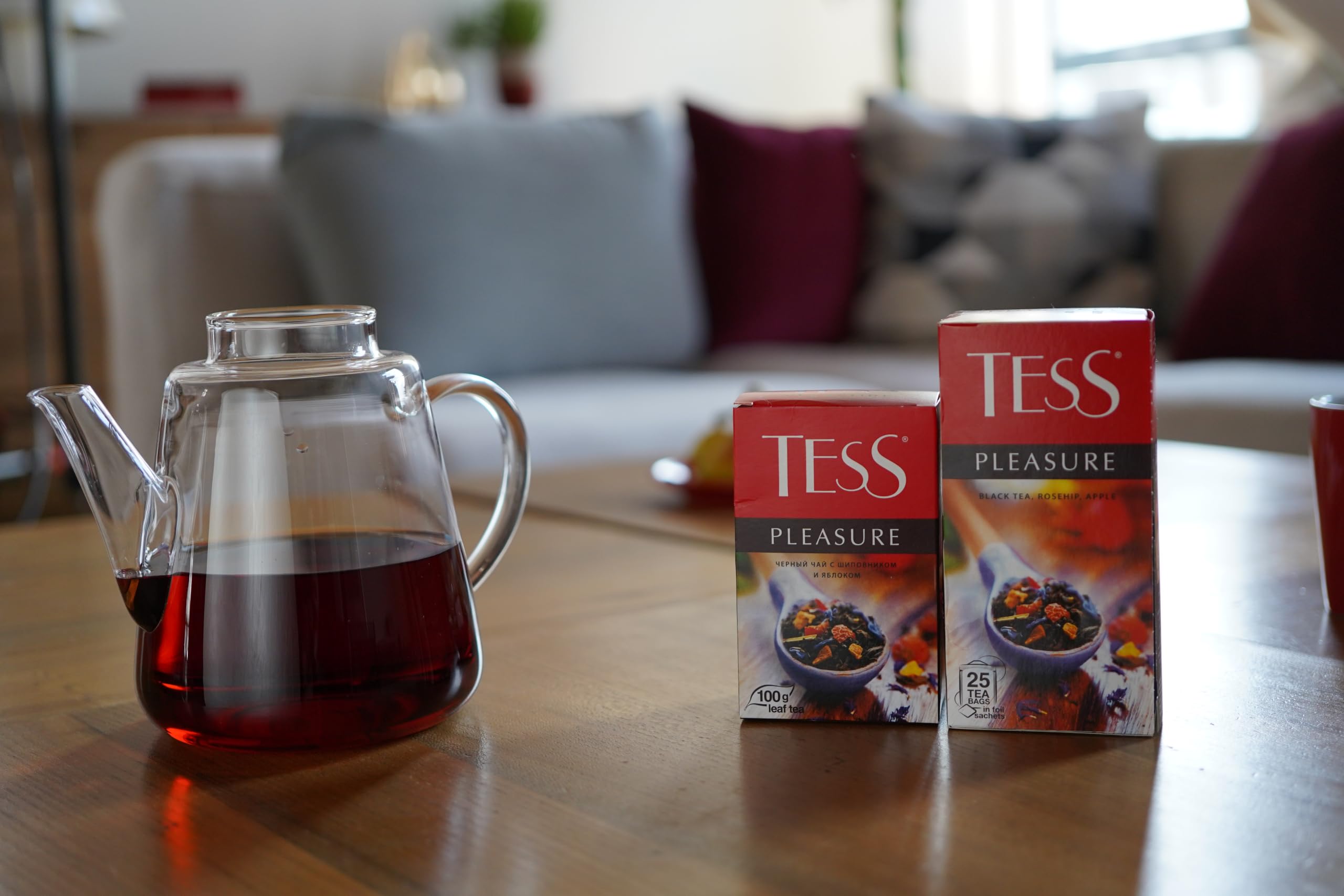 Amazon.com : Tess Pleasure Black Tea Lemon Sorghum Apple Pieces
