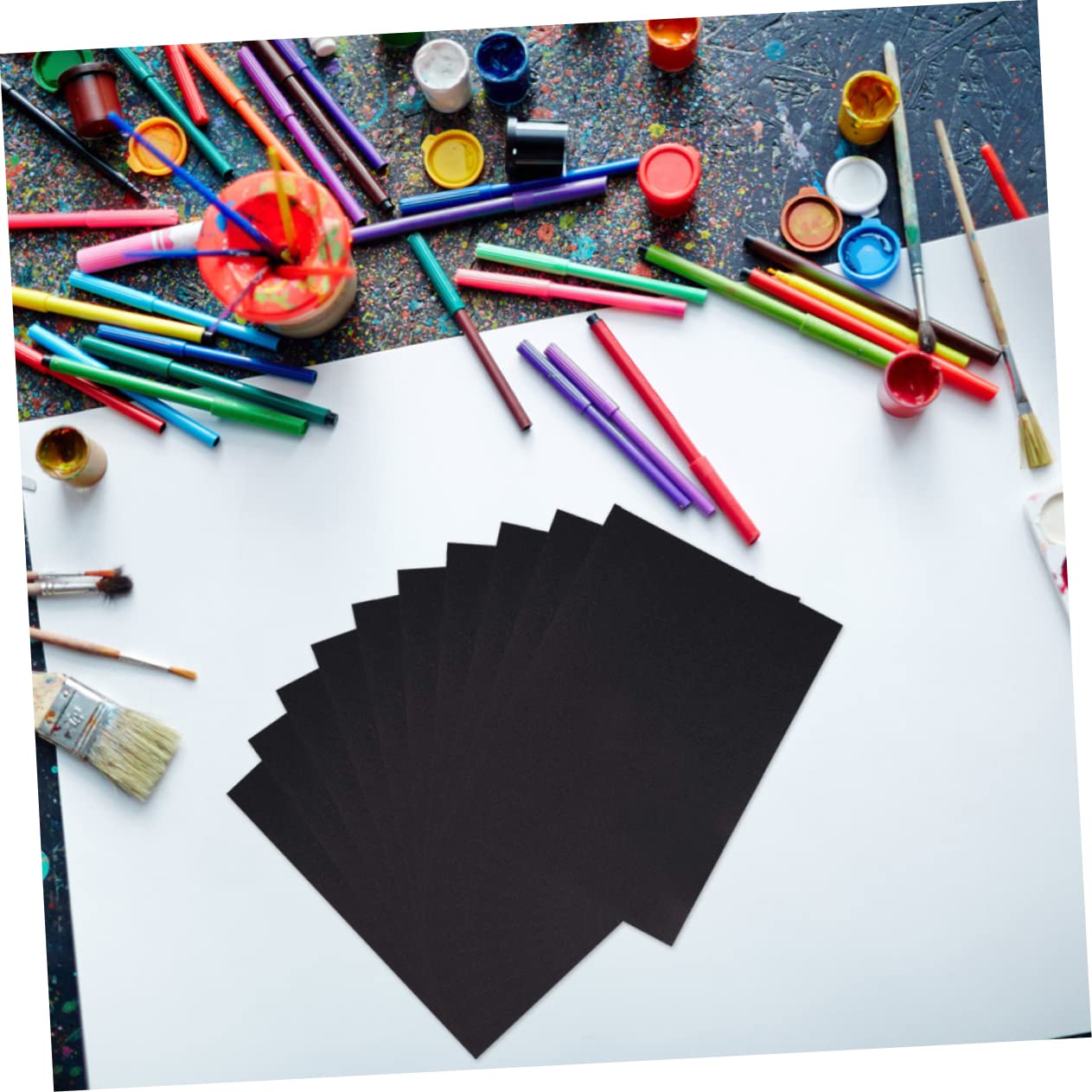 100 Pezzi Carte Fai da Te Cartoncino da Disegno Nere per Ragazzo Ragazza