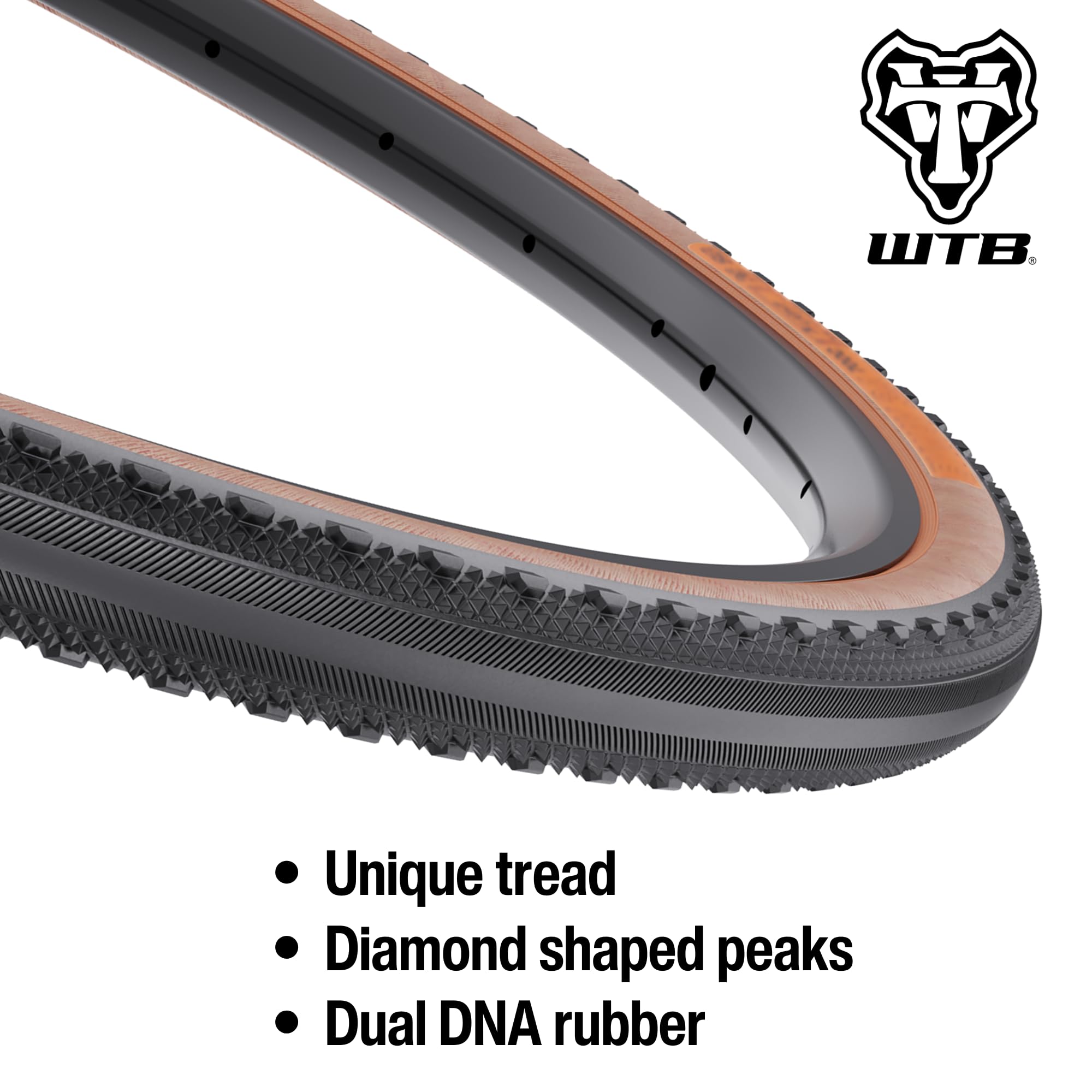 WTB Byway Gravel Bike Tire (700 x 34) Tubeless Folding, Fast Rolling, Pavement & Bikepacking (Tan Sidewall)