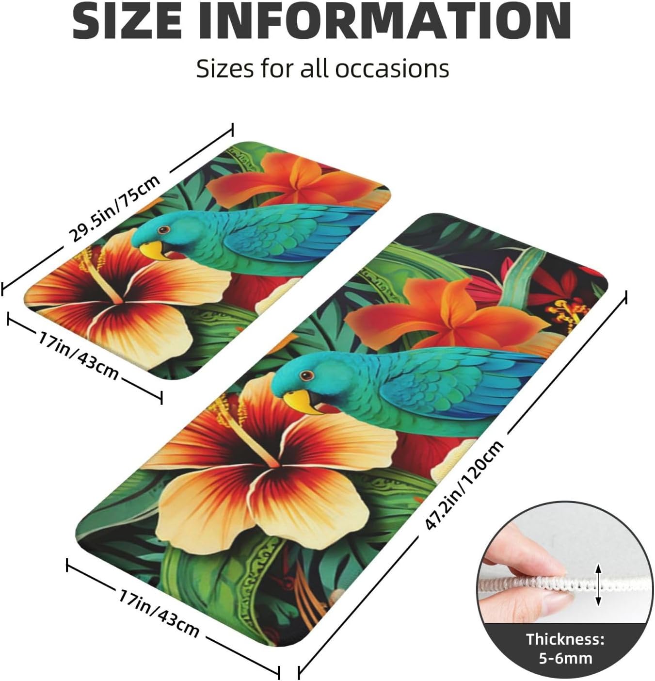 Kitchen Rugs Home Decor Kitchen Mats for Floor Anti Fatigue Kitchen Mats