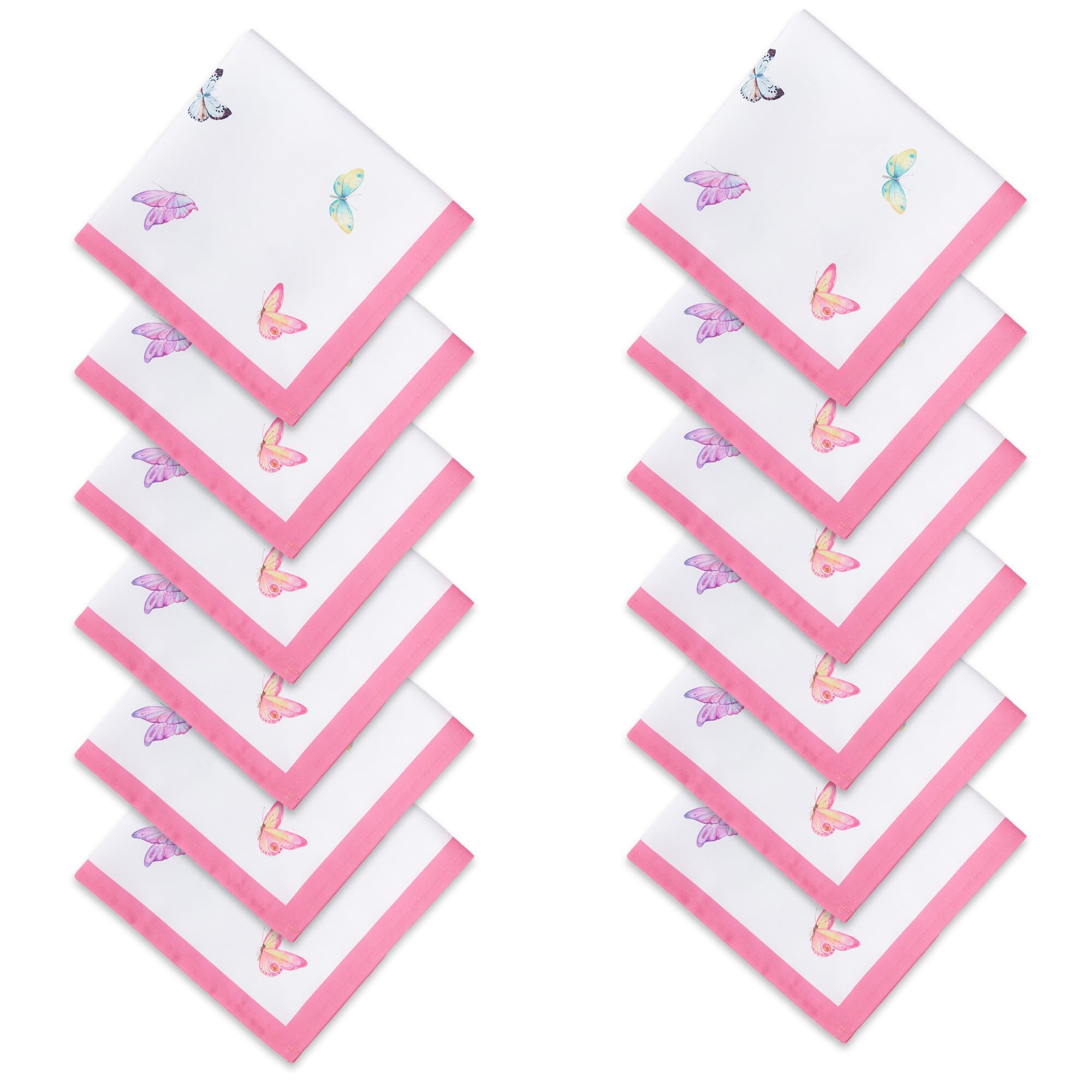 Serviettes de Table Papillons Roses pour Décorer vos Repas de Printemps