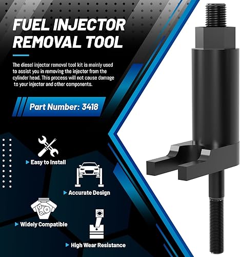 Miniatura 2 de Kit de herramientas de extracción de inyector de combustible de repuesto para 3418 compatible con Ford Powerstroke Diesel 2011-2018 F-250 F-350