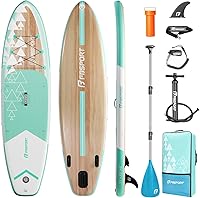 Vista 17 de FBSPORT Tabla de remo de pie prémium de 11 pies, tabla de yoga con accesorios de SUP y bolsa de transporte, amplia posición, control de surf