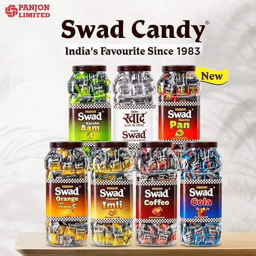 Miniatura 5 de Swad Meetha Pan Candy & Swad Digestive Toffee Masala Chocolate (17.64 oz Paan Tarro, 50 Regular Pack) 2 unidades