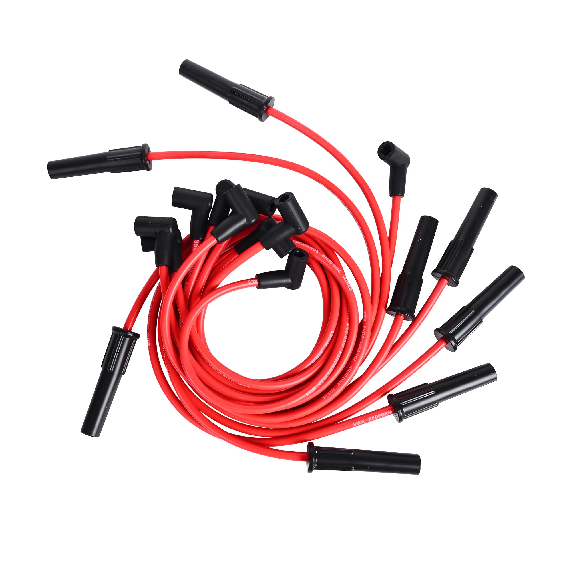 Amazon.com: RLP Silicone Spark Plug Wires Set 8.0mm Red