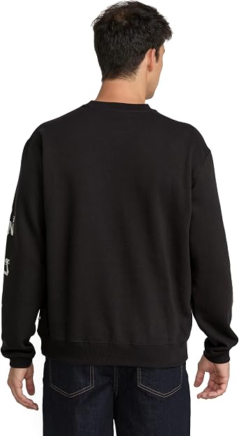 Volcom Men's Never Ends Crew Sweatshirt cotton-recycled Fleece Graphic Crewneck