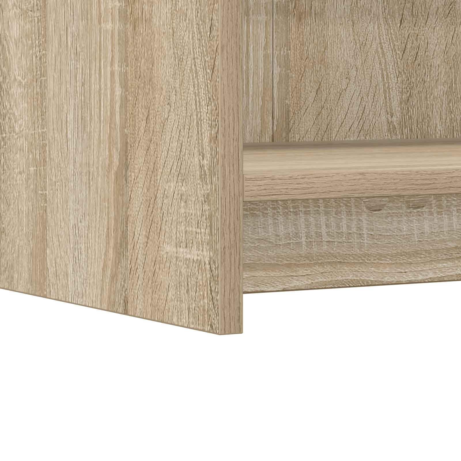 Générique Credenza in rovere Sonoma 75 x 36 x 80 cm Legno Ingenierie | 3 scomparti, scaffali, portaoggetti per stoviglie deco, facile da pulire, semplice da montare