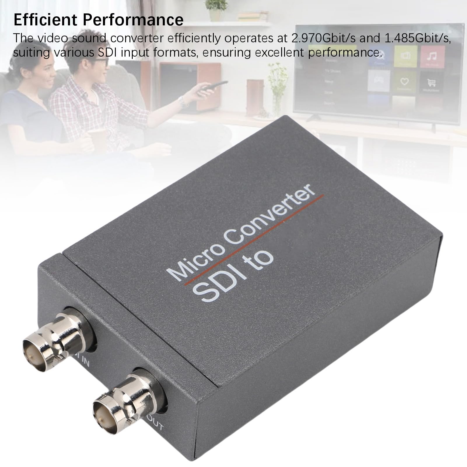Cuifati Convertitore SDI a, Adattatore Video con Uscita SDI, per Proiettore Fotocamera 720P 1080i 1080p 30Hz 50Hz 60Hz