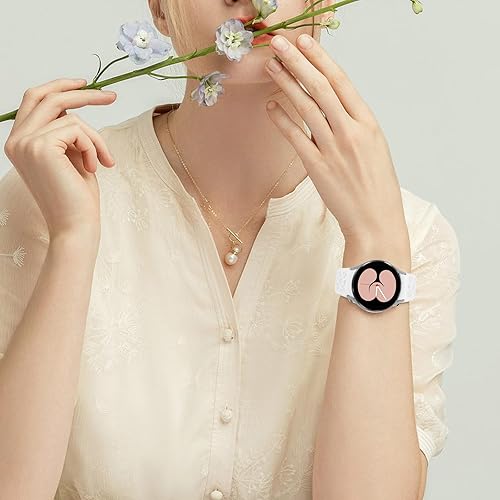 Miniatura 7 de Bandkids Paquete de 3 correas grabadas de leopardo compatibles con Samsung Galaxy Watch 6Galaxy Watch 5Galaxy Watch 4 1.575 in 1.732 inWatch 4