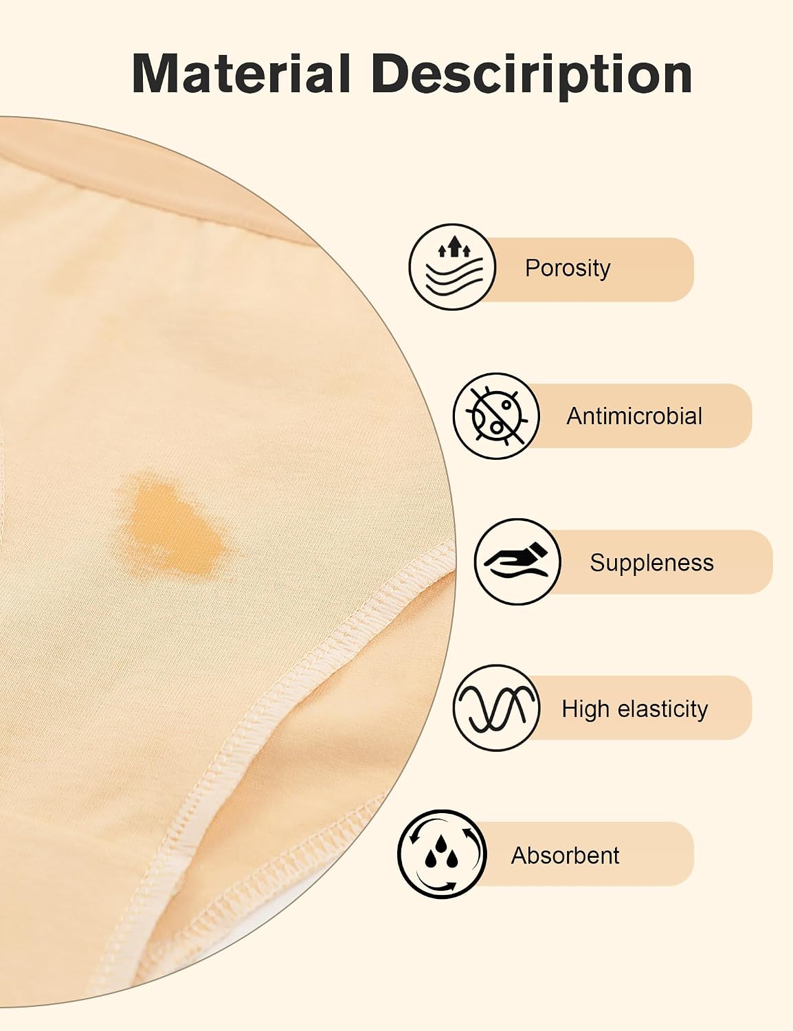 Girls' Nude High Cut Dance Briefs, Seamless Invisible Underwear for Ballet & Gymnastics