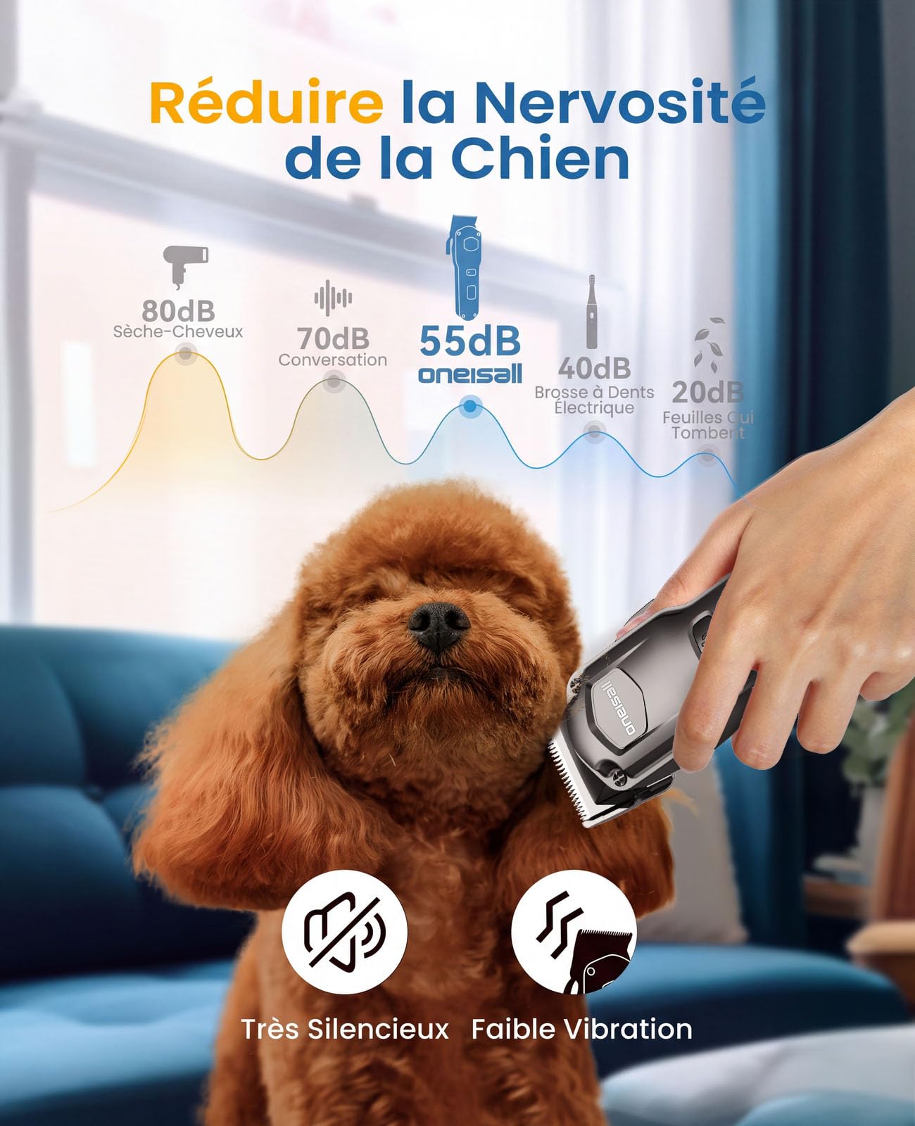 oneisall Tondeuse pour chien