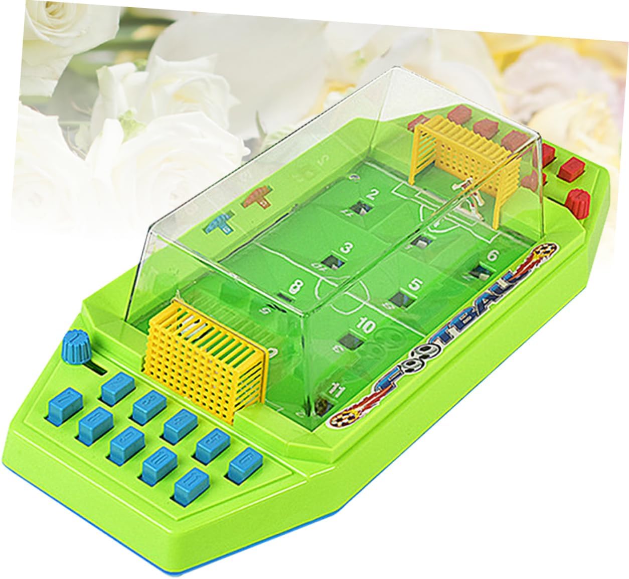 YARNOW Mini Tabletop Soccer Game Toy for Boys and Girls Adults 2-Player Interactive Football Game Fun Family Entertainment No Battery Required for Home Office