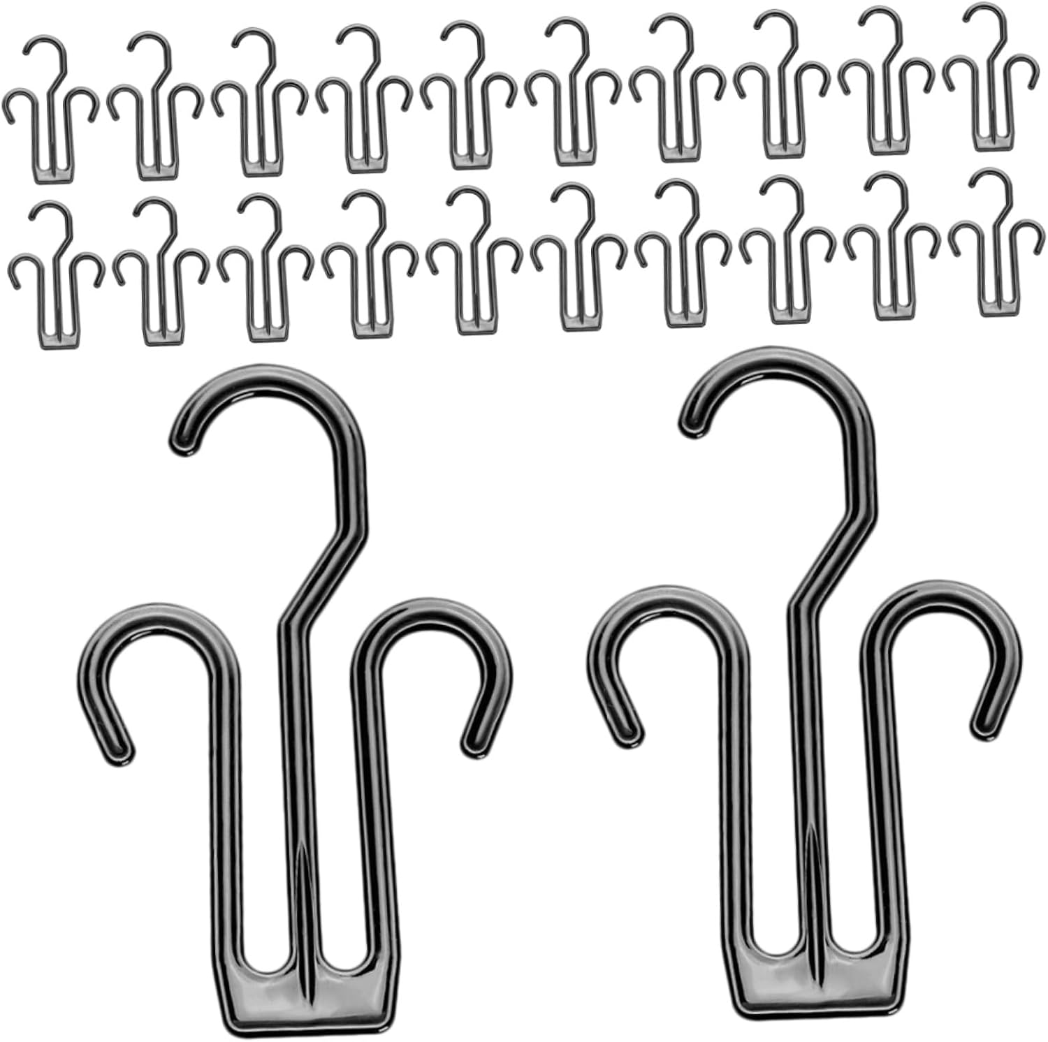 Cabilock 24Pcs Plastic Shoe Drying Hooks Hanging Organizer for Travel Use