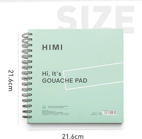 Miniatura 4 de HIMI Almohadilla Gouache, 8.5 x 8.5 pulgadas, verde