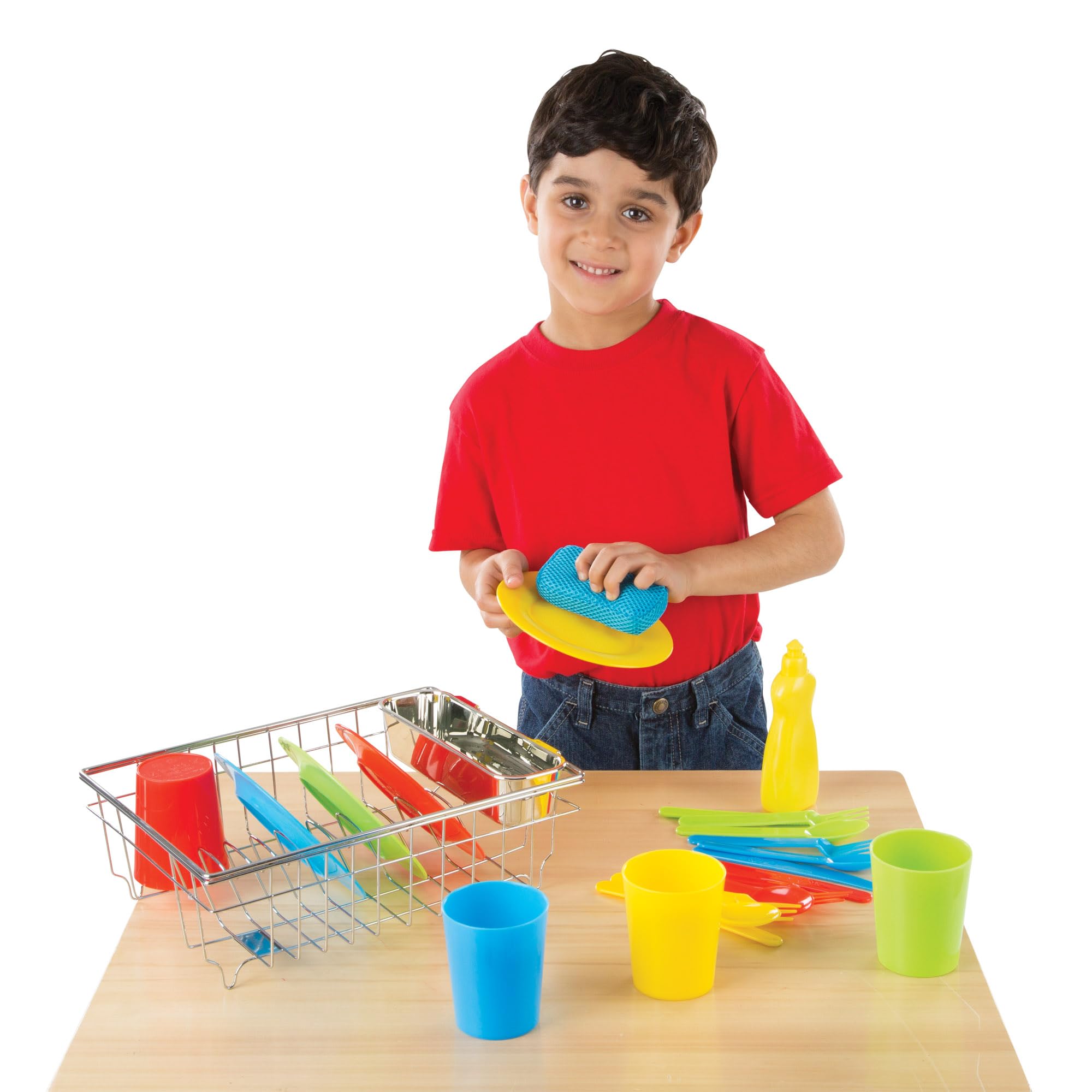 Melissa & Doug Let's Play House! Wash and Dry Dish Set by Unknown