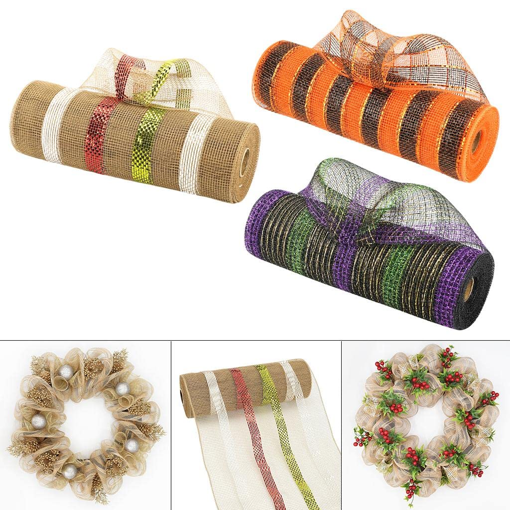 Nastro da regalo for regali, rotolo da 3 m Nastro a righe natalizie Nastro in tessuto a righe Nastro a righe for fattoria Nastro a righe artigianale Nastro in tessuto a righe for avvolgere fiocchi Fes