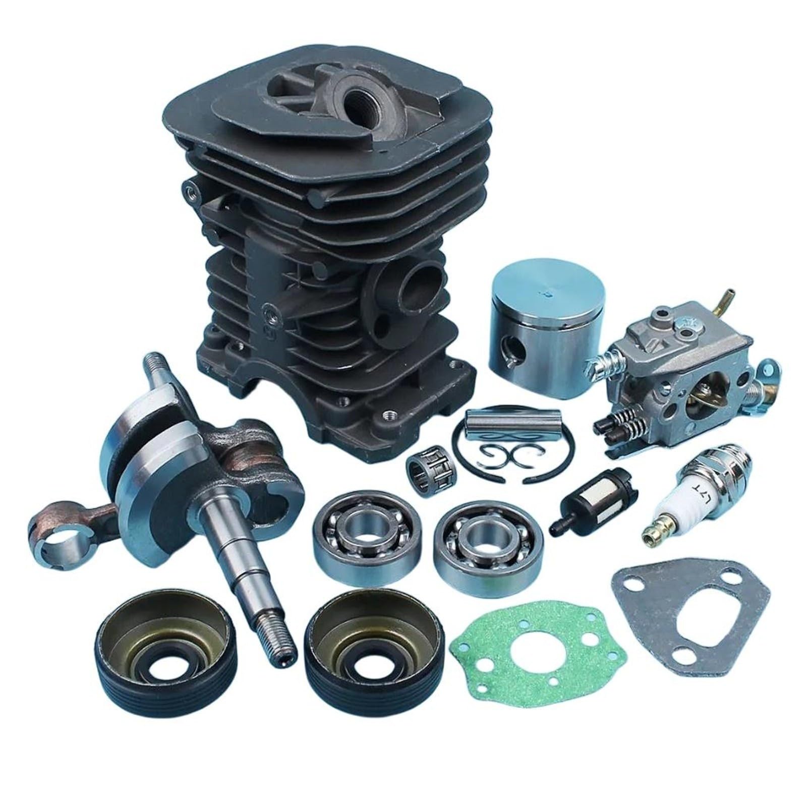 For Hu/sqvarna 136 137 141 142 piezas de motosierra 38mm Nikasil plateado