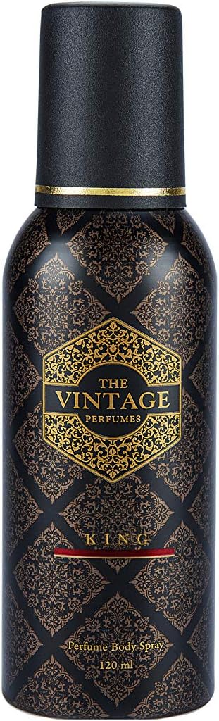 The Vintage Perfumes KING Perfume Body Spray for Men, 120ml