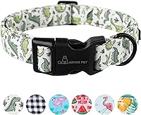 Vista 118 de Aring Pet Collar de algodón, ligero y ajustable, con hebilla de liberación rápida para perros pequeños, medianos y grandes, para cachorros, XS