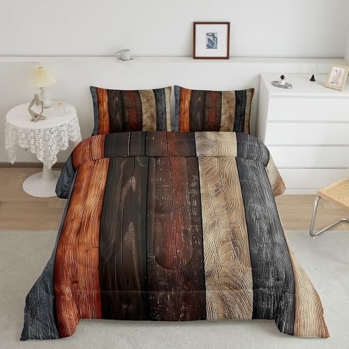 Feelyou Farmhouse Kids Comforter Set Full Size Cabin Bedding