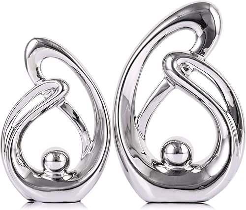 Miniatura 17 de XMGZQ Acento de Decoración para el Hogar, Decoraciones de Estantería de Arte de Porcelana de Mediados de Siglo, Centros de Mesa Dorados para Mesas,