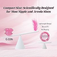 Vista 5 de Juego sexual para chupones de pezón, juguete sexual transparente rosa para pezones, juguetes sexuales para parejas femeninas BDSM, juguetes sexuales