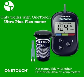 OneTouch Ultra Plus Test Strips - 90 Count - Diabetic Test Strips for Blood Glucose Meter & Daily Blood Sugar Levels - 30 Count/Pack (3 Pack)