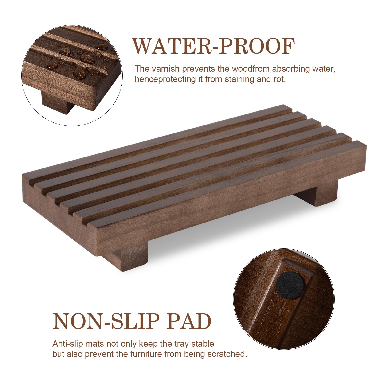 Snapklik.com : Small Bathroom Tray Pedestal Stand Farmhouse Kitchen ...
