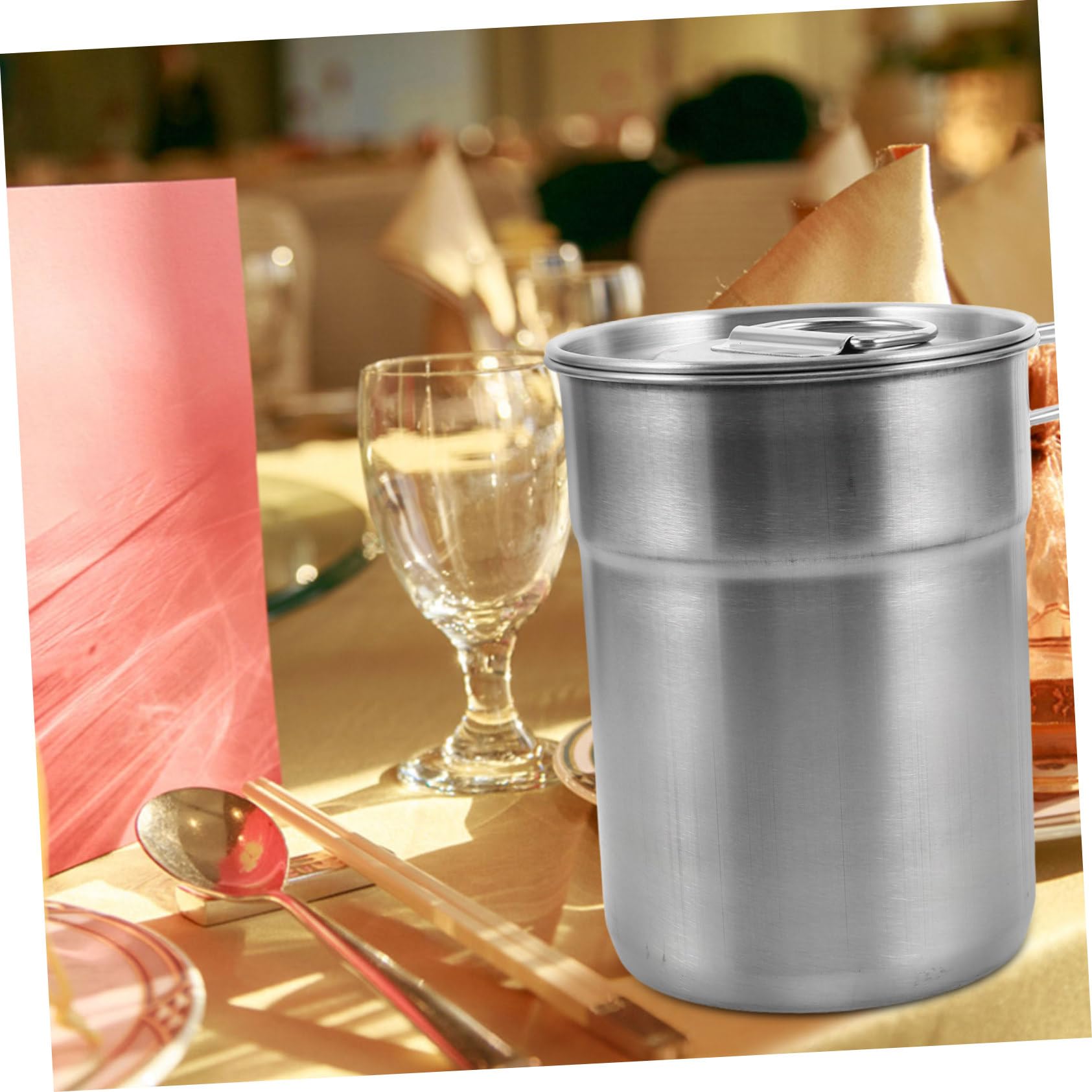 UPKOCH 2 Stücke Metall Camping Becher Camping Tasse Mit Klapp Griffe Wiederverwendbare Becher Tragbare Outdoor Reise Zusammenklappbare Tasse Für Camping Wandern Reise