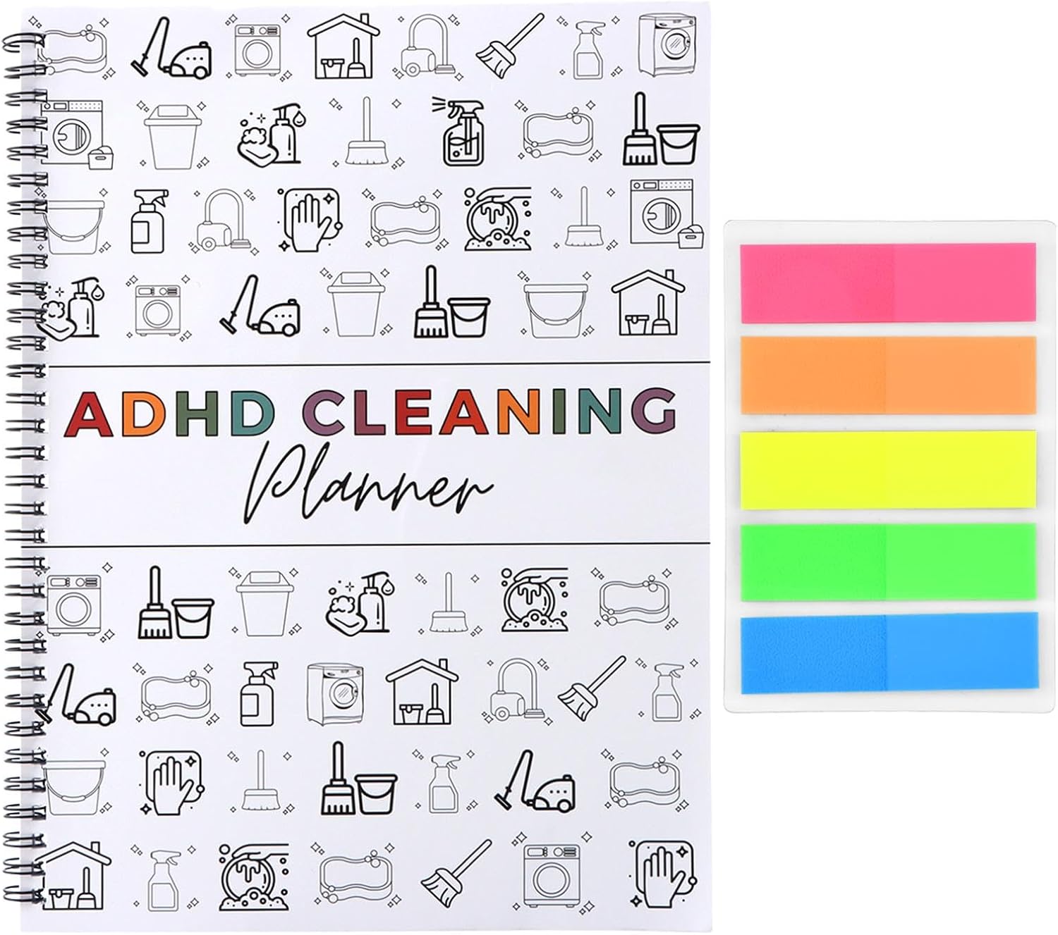 ADHD Cleaning & Organizing Planner for Adults & Teens, Schedule & Checklist